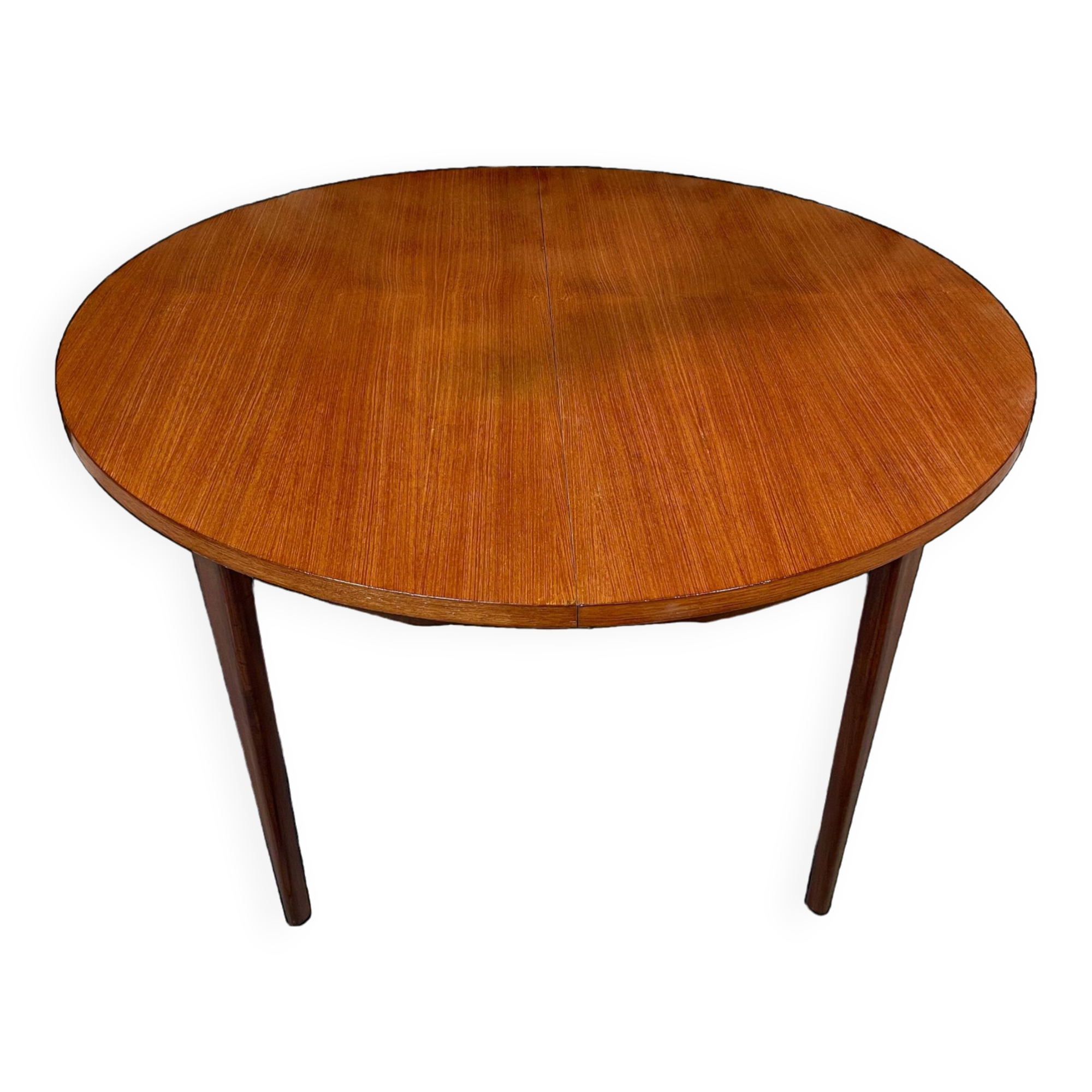 Teak table, vintage Scandinavian style from the 1960s, with hidden extension