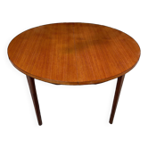 Teak table, vintage Scandinavian style from the 1960s, with hidden extension