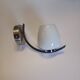 Applique murale vintage - Chrome et opaline - 1970