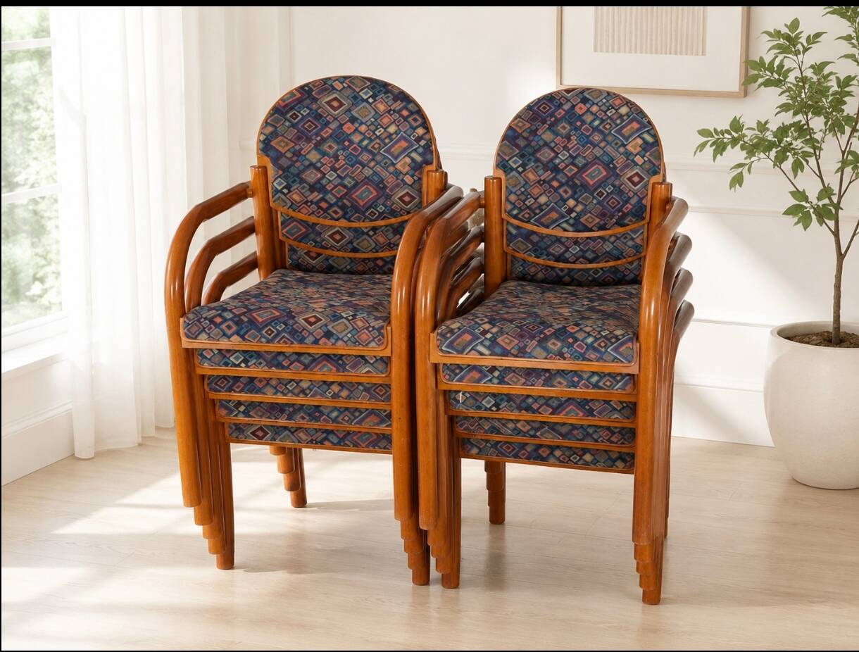 2 armchairs with armrests by Baumann