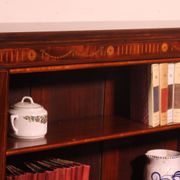 open mahogany library with inlays - 19th century