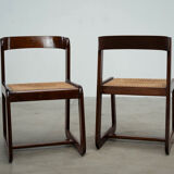 Set of six Italian dining chairs