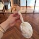 1920 French Antique Mother of Pearl and Shell Large Spoon