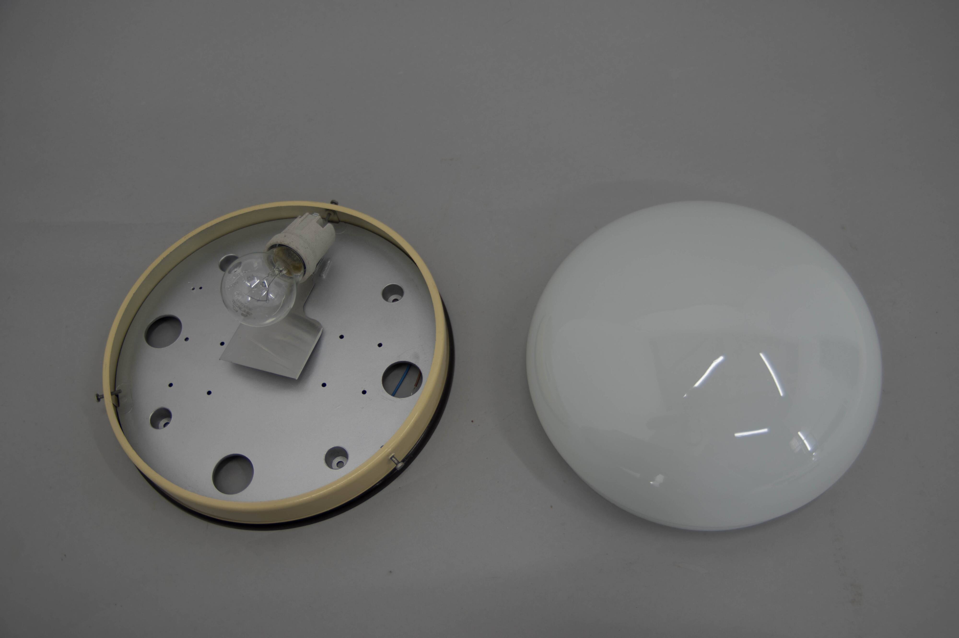 Bauhaus Flush Mounts or Wall Lamps, 1940, Restored, Up to 13 Items