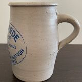 Old stoneware mustard pot