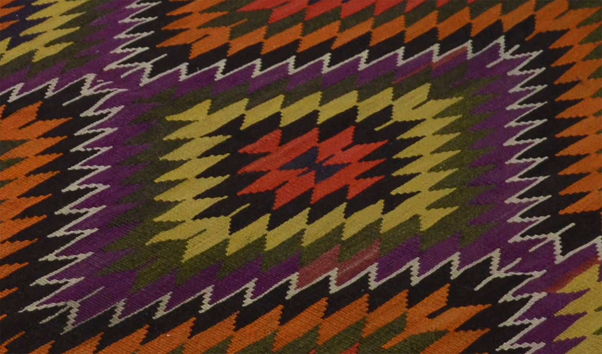 Grand Kilim Turkish Anatolia 180x294 cm Vintage Geometric Handwoven