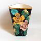 Vase Vallauris Monaco décor floral Hauteur 25,3 cm