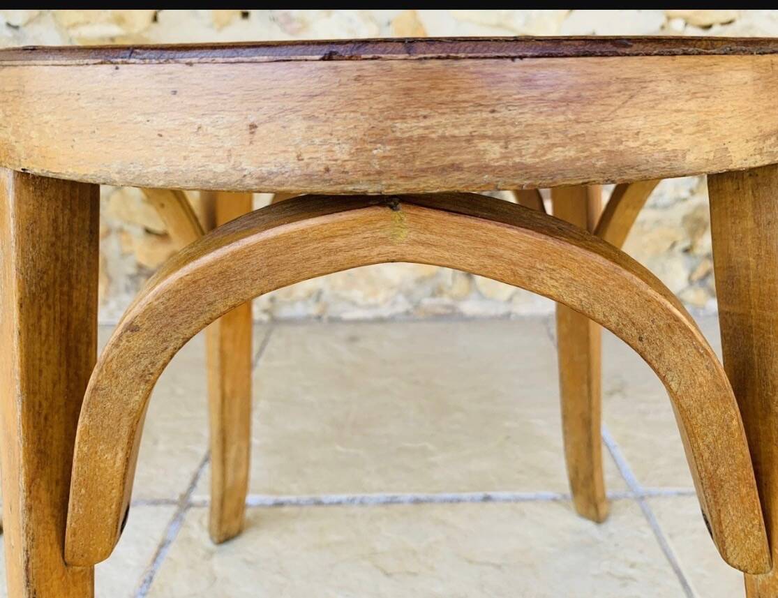 Pair of Vintage Baumann Stools, Model 92, Circa 50s/60s