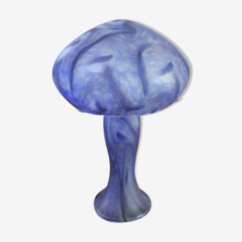 Old mushroom lamp made of glass paste