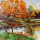 Autumn landscape signed