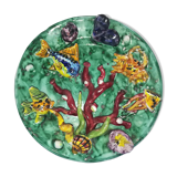 Vallauris trompe l'oeil earthenware plate