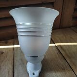 Wall lamp tulip frosted glass edging porcelain support dp 1122240