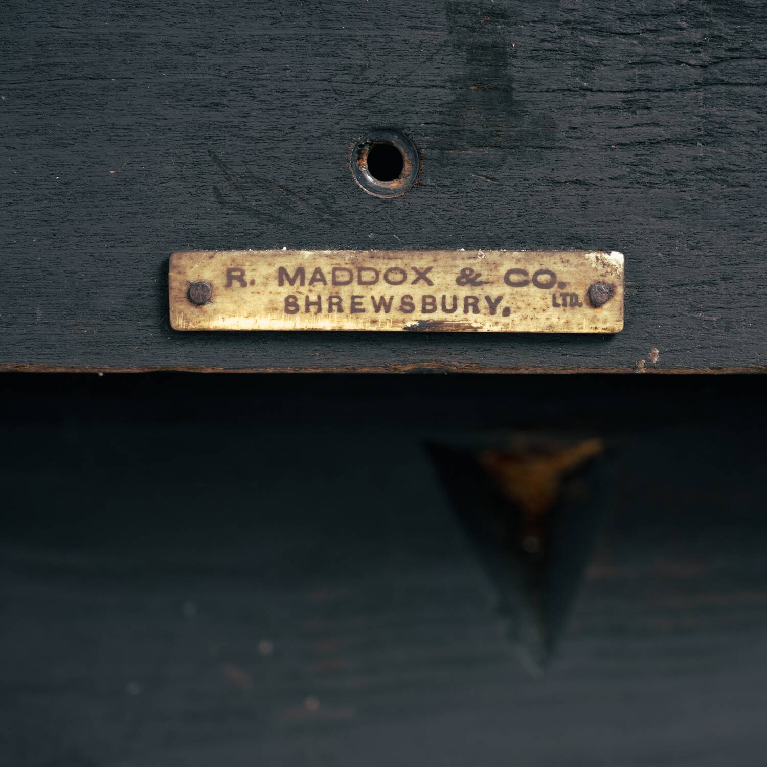 Arts crafts parlour glass display cabinet black ebonised chippendale england