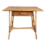 Vintage rattan desk from the 60s