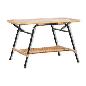 table basse en rotin - 1950