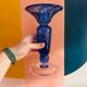 Superb vintage cobalt blue Murano candlestick