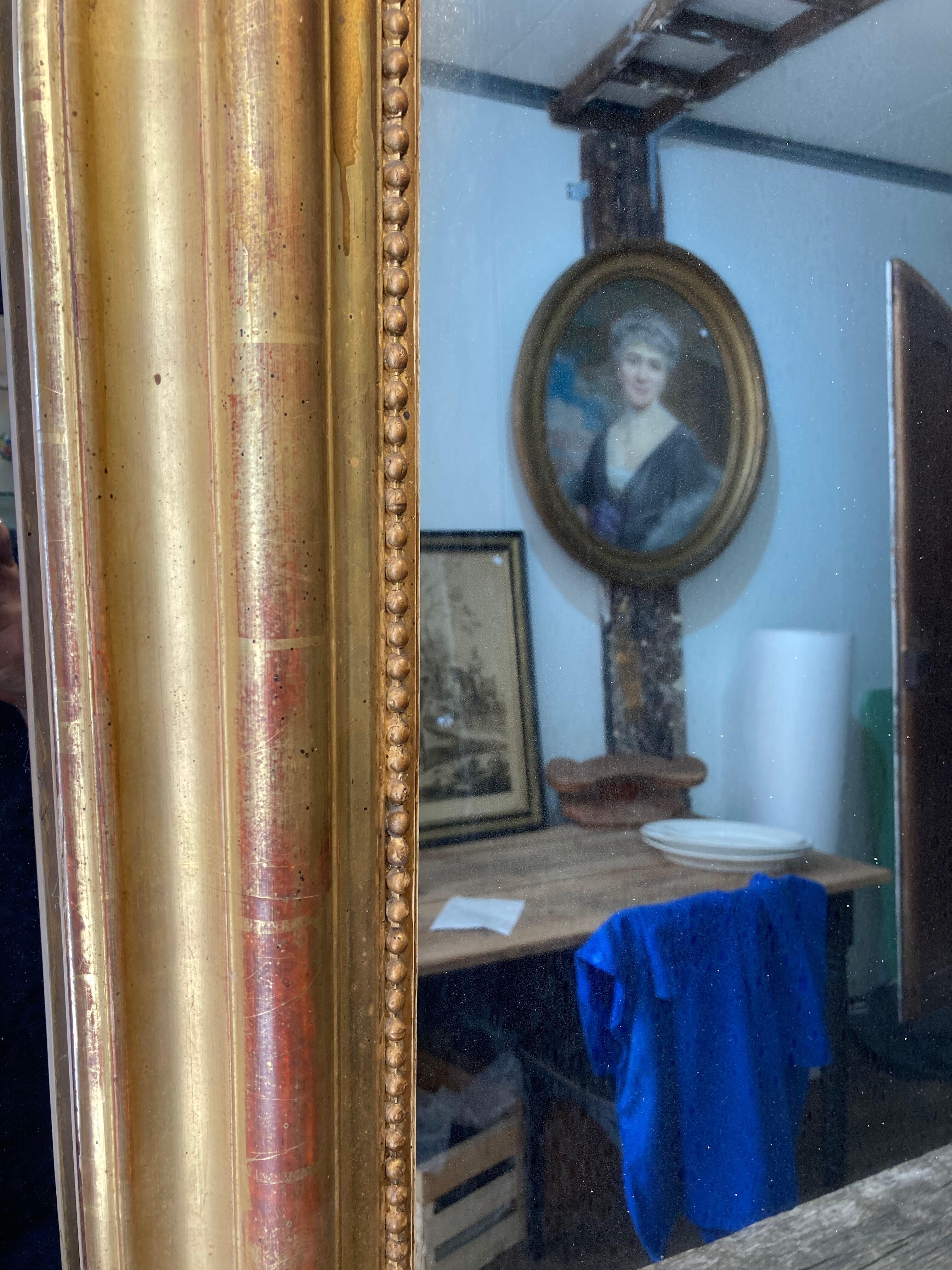 Louis-Philippe mirror with a hectic frame 102x141cm