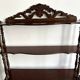Large Napoleon III shelf in turned wood with a pediment.