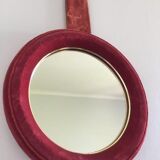 Mirror porthole in velvet 60s