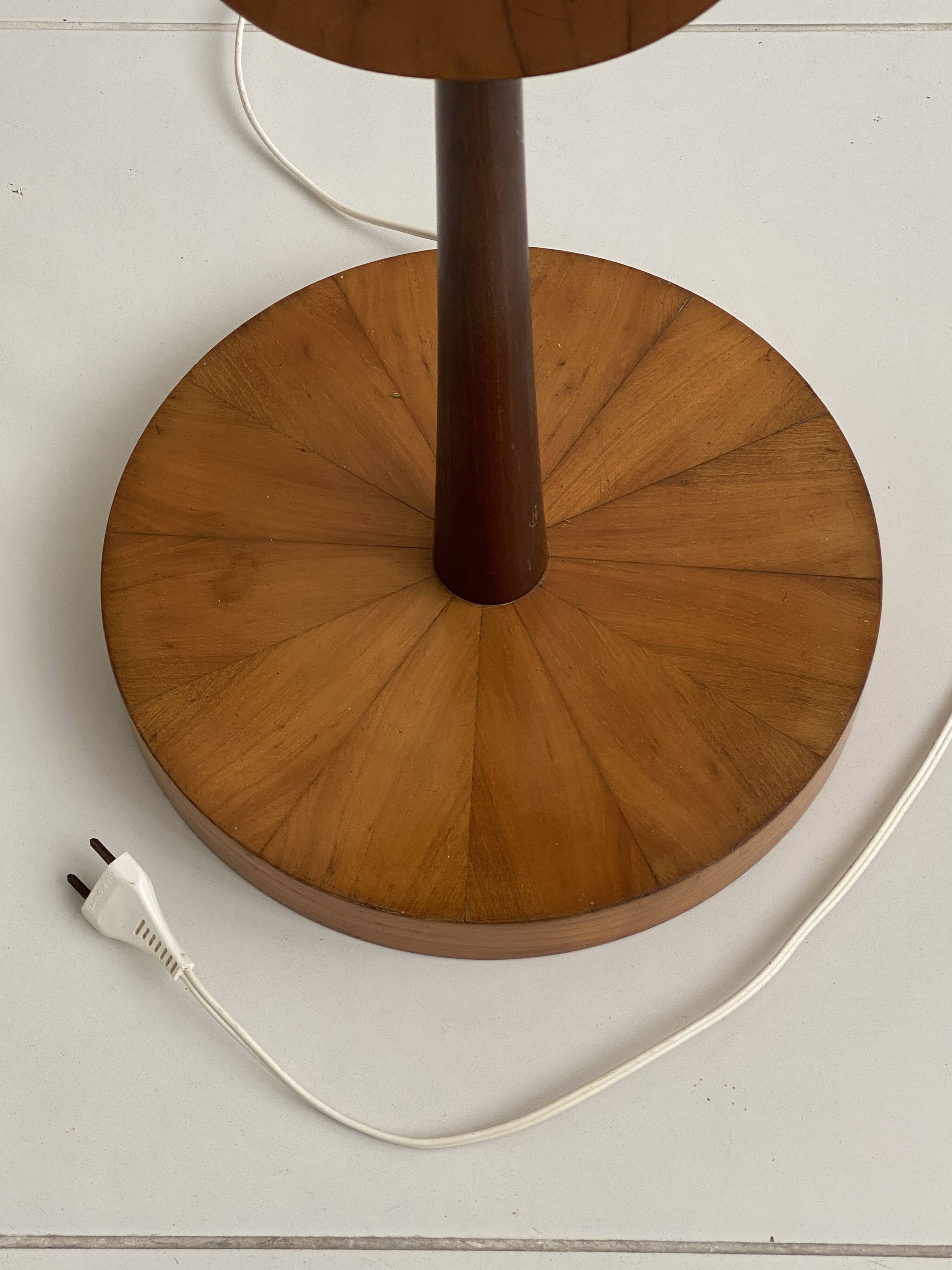 1960s wooden floor lamp