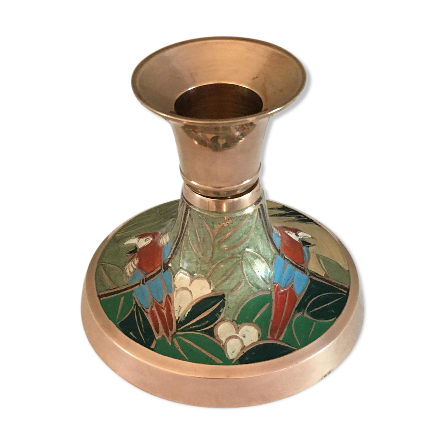 Hand-painted candle holder