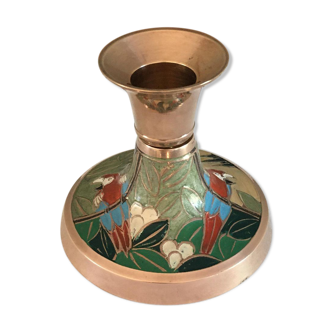 Hand-painted candle holder
