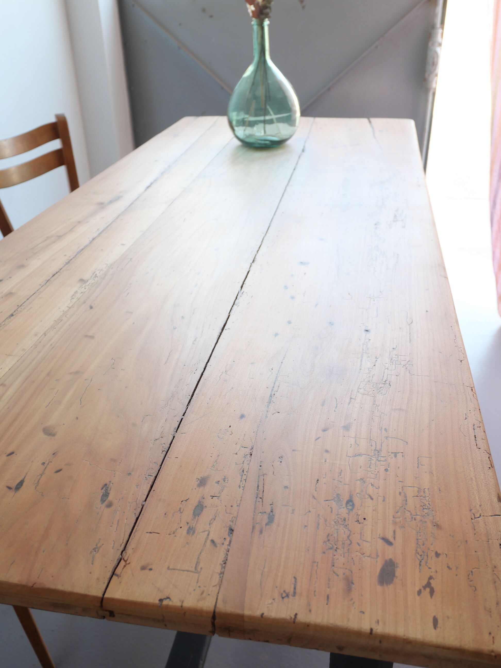 Very old farmhouse table