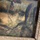Oil on panel woman in an undergrowth