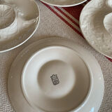 Gien asparagus plate set
