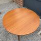 Table ronde en teck extensible design scandinave