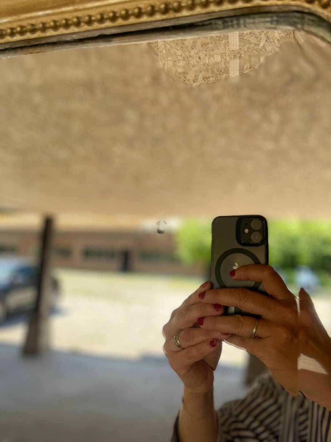 Antique Louis XV style mirror from the Napoleon III period