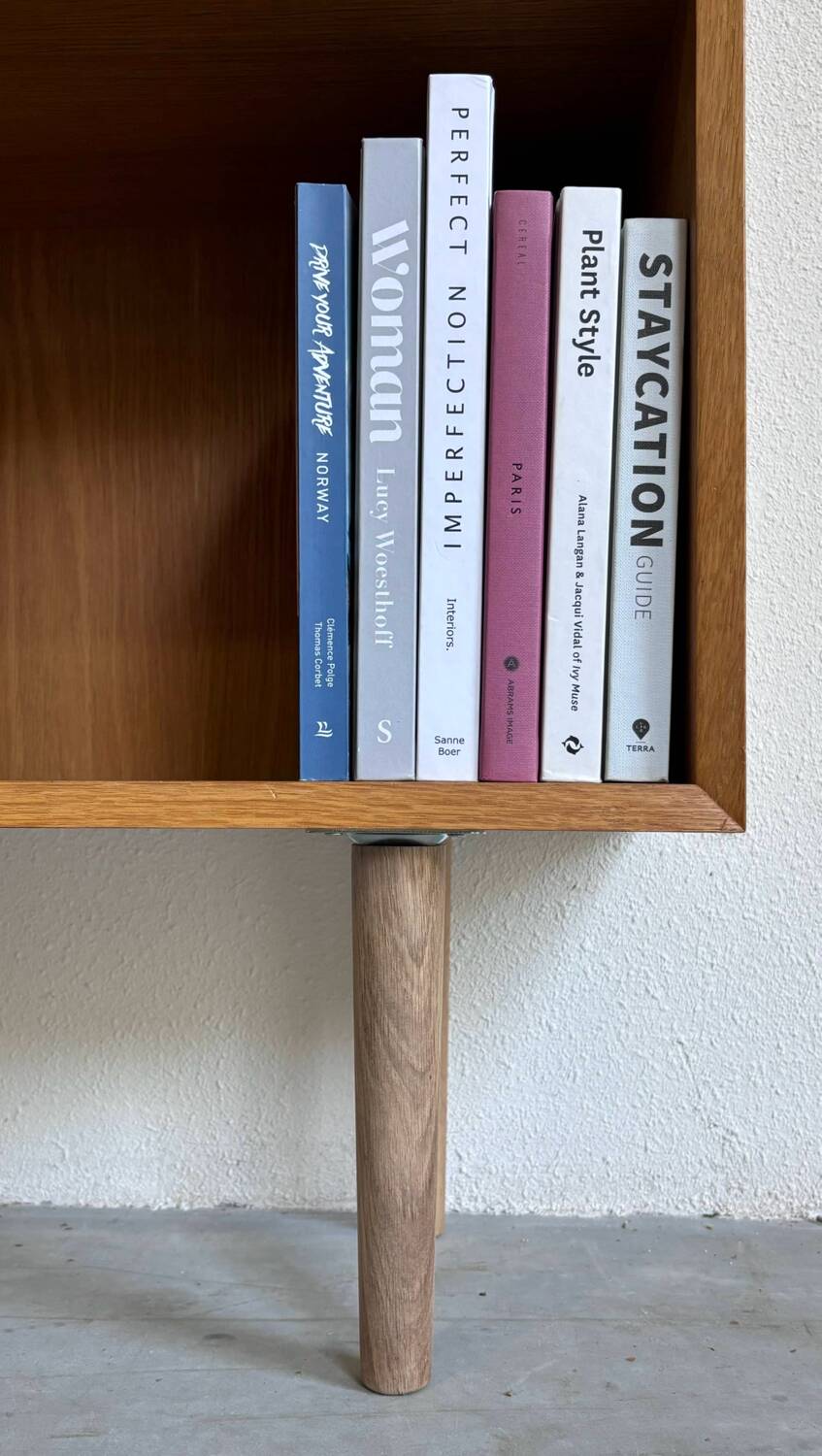 Bibliothèque vintage en chêne