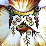 Quimper oyster plates, seafood plates, wall plate