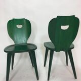 Set of 4 chairs mid-century pine by Carl Malmsten for Svensk as Sweden