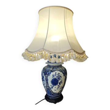 Lampe en faïence XXe