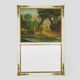 Large Louis XVI style trumeau mirror, 2nd half of the 19th century