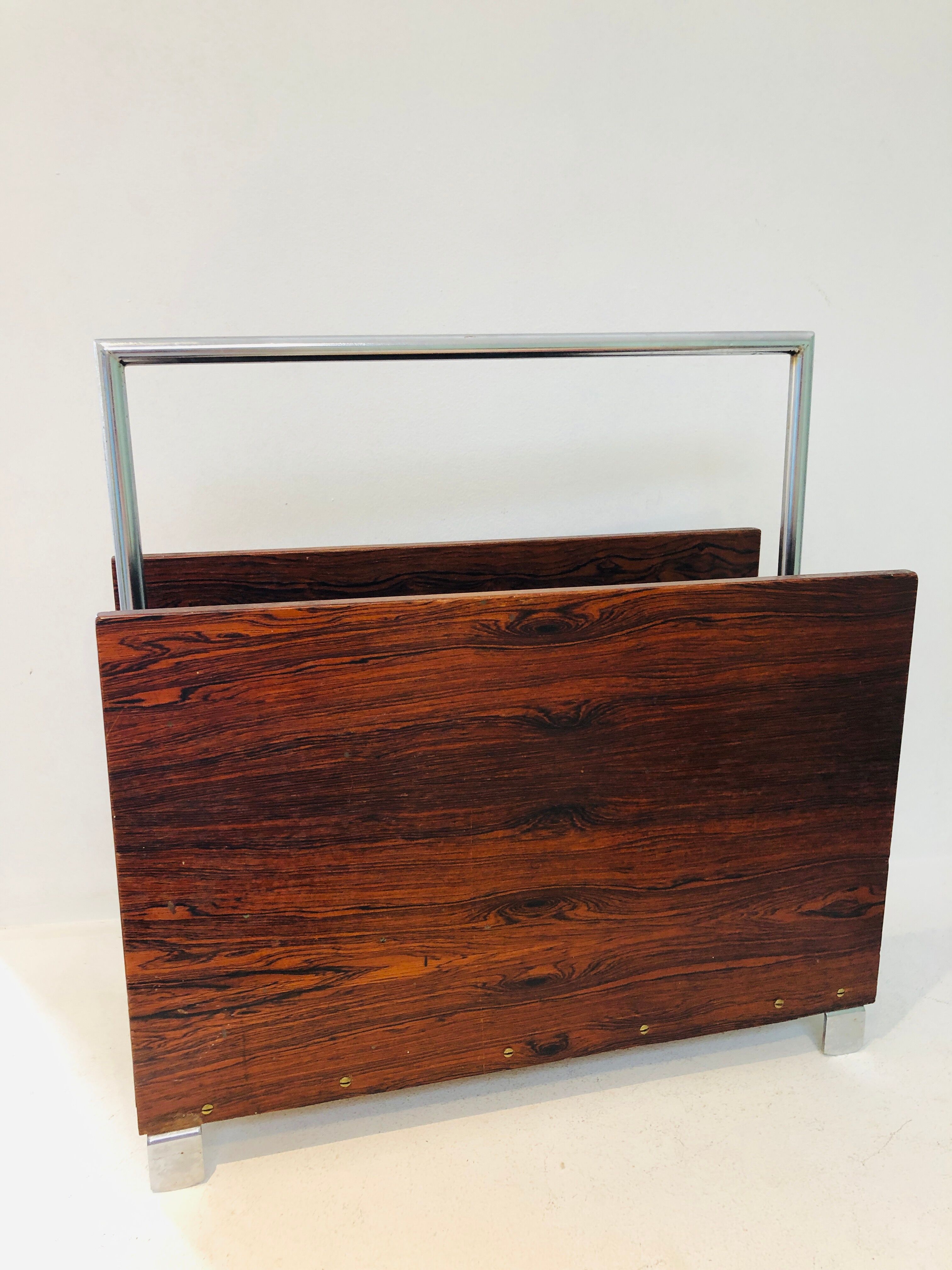 Porte revue rosewood and chrome, 1960