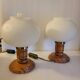 Pair of ball table lamps, Germany, 1960-70