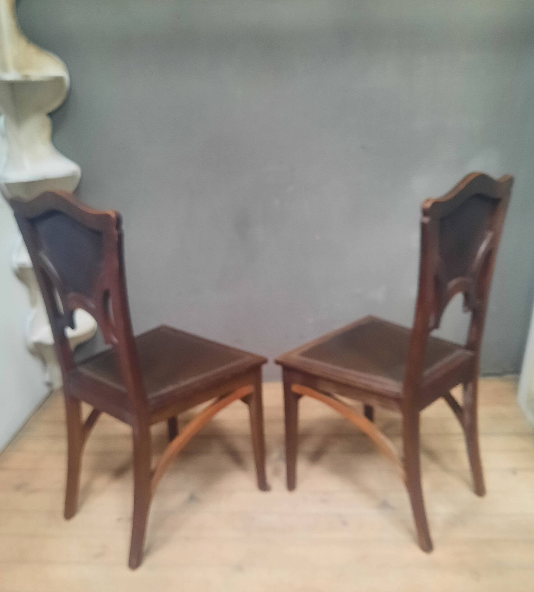 Pair of Art Nouveau chairs
