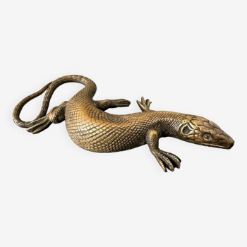 Salamandre en bronze doré XIXe finement ciselée