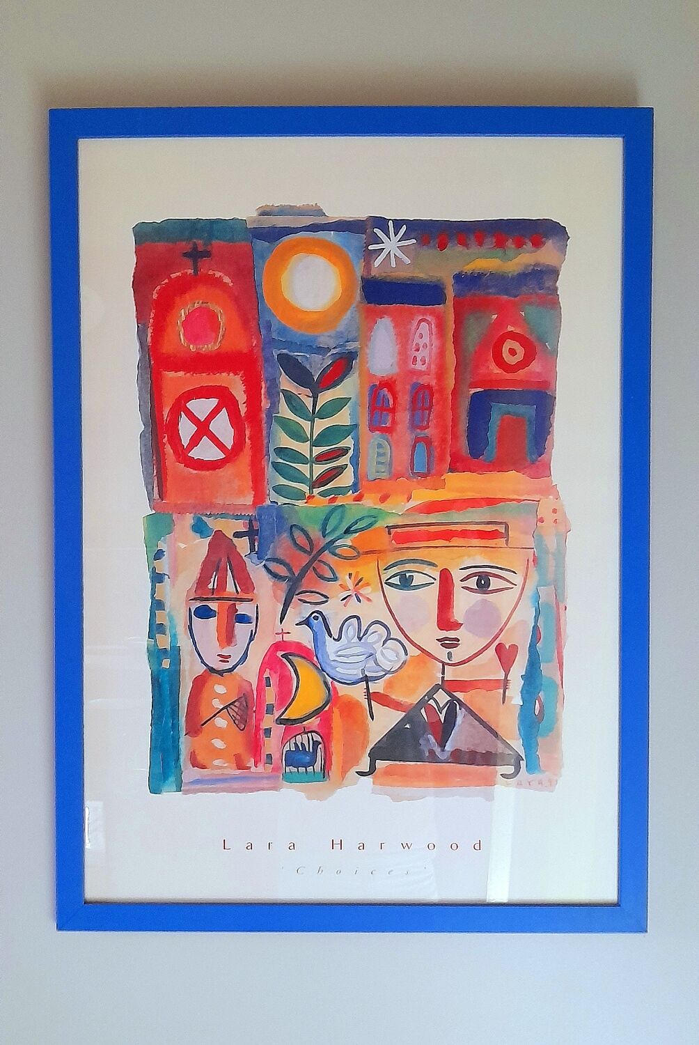 Lara Harwood Choices framed poster