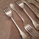 6 christofle Cluny fish forks, very good condition.