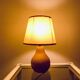 Lampe bois, câble neuf tissu 2M, abat-jour
