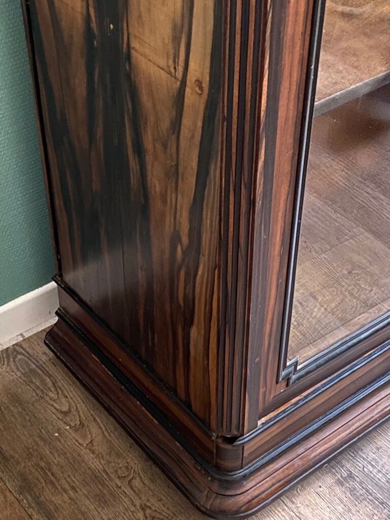Macassar Ebony Art Deco showcase