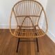 Pair of vintage rattan armchairs