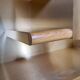 Enfilade/Credenza in oak and brushed brass, Italy, 1970