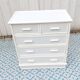 Commode blanche en rotin