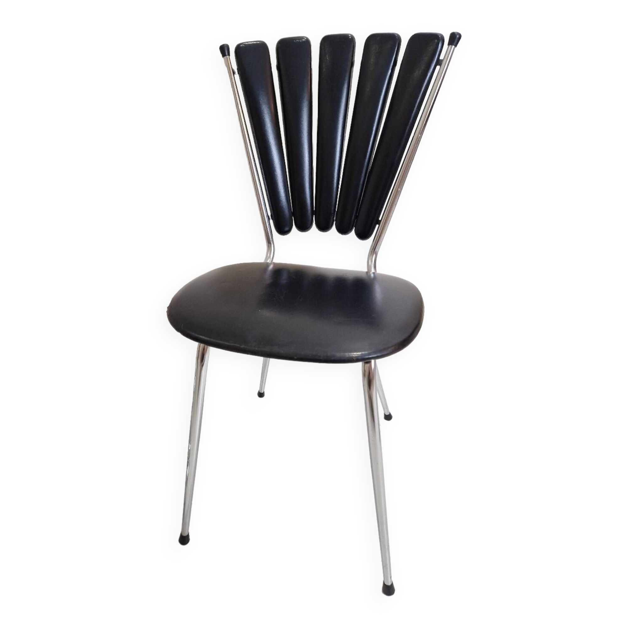 Vintage skai petal chair