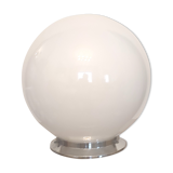 White opaline globe ceiling lamp – 50s/60s