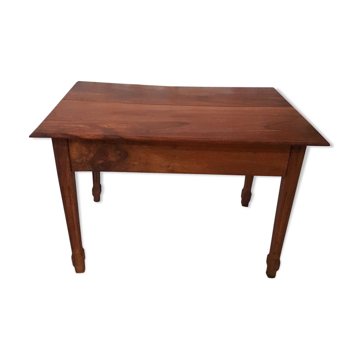 Walnut table with drawer